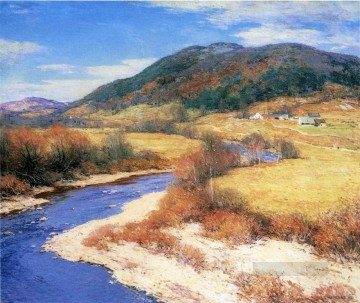 Paisajes Painting - Verano indio Vermont paisaje Willard Leroy Metcalf paisajes río